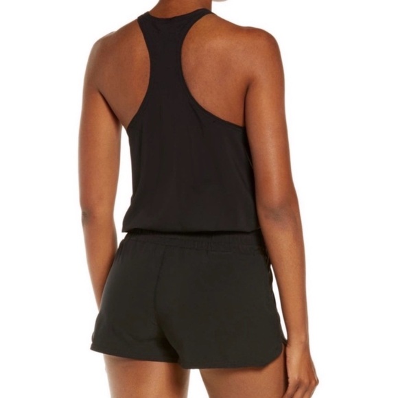 Vuori Clementine Romper Black Small S Athleisure Minimalist Lounge One Piece - Picture 2 of 6